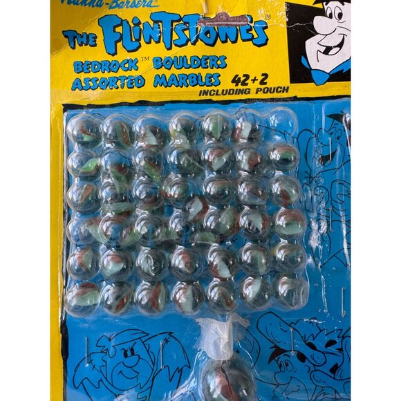 VTG Hanna-Barbera The Flintstones Bedrock Boulders Assorted Marbles - Picture 3 of 8